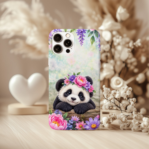 Floral crown panda - crown,